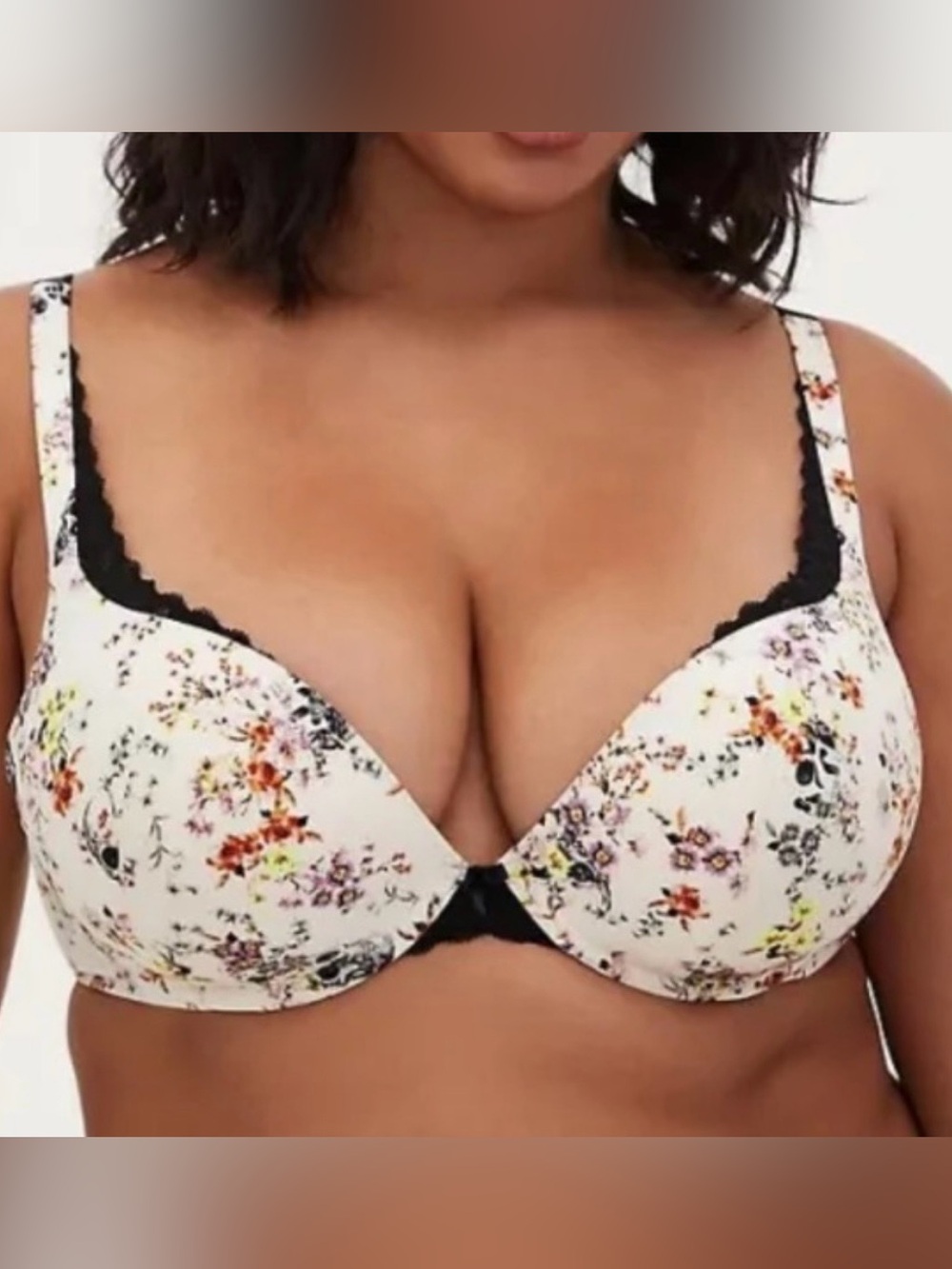 Torrid Floral Skull Push Up Bra